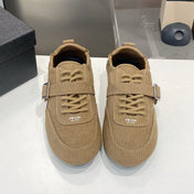 PRADA 26S SNEAKERS IN BROWN FABRIC SILVER HARDWARE