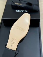 CC SLINGBACK 25S IN BLACK TWEED AND FABRIC