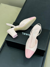 CC SLINGBACK 25S 65 MM IN LIGHT PINK LAMBSKIN