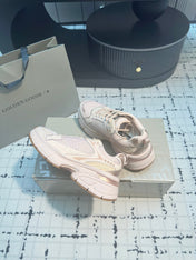 LIGHTSTAR SNEAKERS WITH PINK CALFSKIN AND MESH UPPER AND PINK STAR