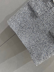 CC 25 Tweed Dress Gray Blue Woven Fabric