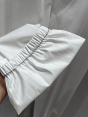 CC 25 Cropped Pant White Cotton