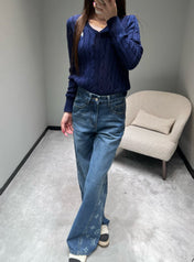 RALPH LAUREN KNITTED V-NECK SWEATER403