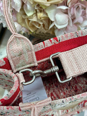 DIOR 26S MINI BOOK TOTE 26 IN LIGHT BEIGE WOVEN FABRIC STYLE 1