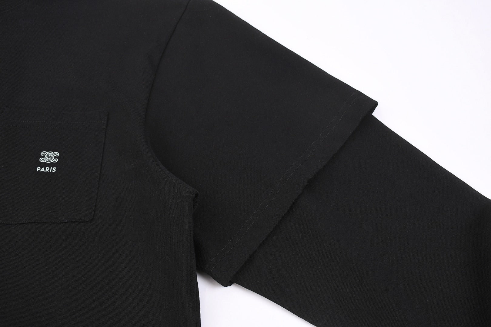 CELINE 26S LAYERED-SLEEVE T-SHIRT 667