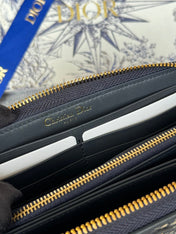 MONTAIGNE VOYAGEUR LONG WALLET 20 IN BLACK MONOGRAM OBLIQUE JACQUARD