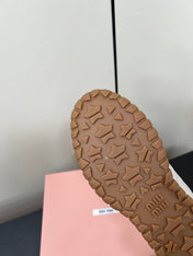 TYRE SNEAKERS IN OFF WHITE TECHNICAL FABRIC AND SUEDE WITH STICKER