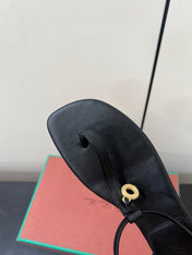 LP MINDIL SANDAL IN BLACK LAMBSKIN