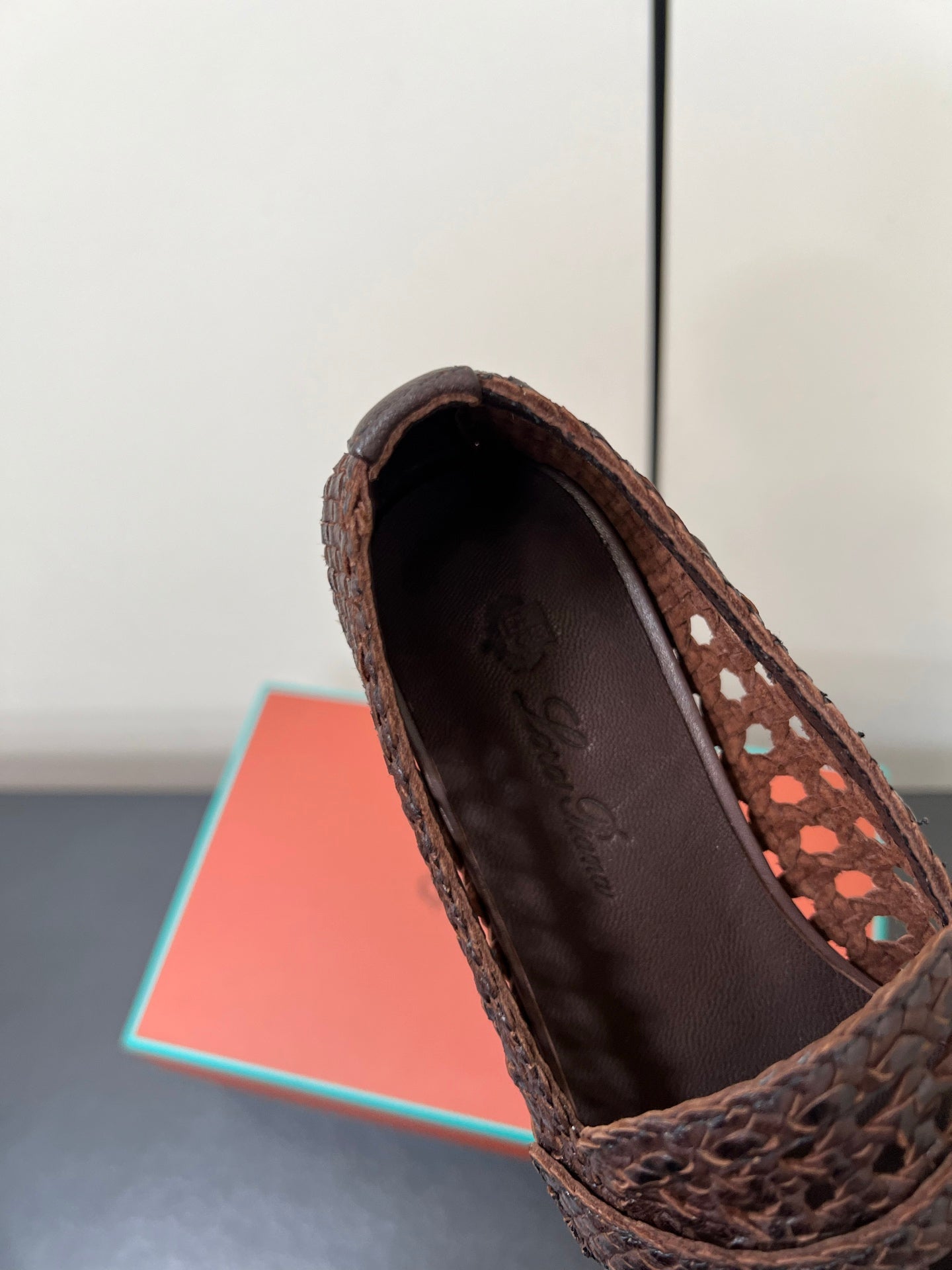 LP LOAFERS 25S IN DARK BROWN LAMBSKIN