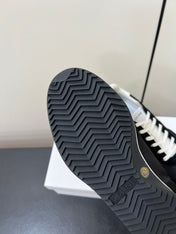 CELINE 25S RACER FORREST GUMP SNEAKERS IN BLACK MERCERIZED CALFSKIN