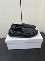 CELINE 26S MAILLON TRIOMPHE LOAFER IN BLACK SOFT CALFSKIN