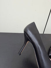 DIOR 26S POINTED-TOE HIGH HEELS 70MM IN BLACK CALFSKIN GOLD HARDWARE