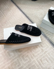 MARLOU MULE IN BLACK SUEDE