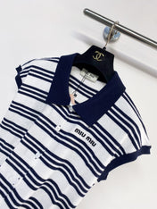 MIUMIU 26S COLLARED TANK TOP 1035