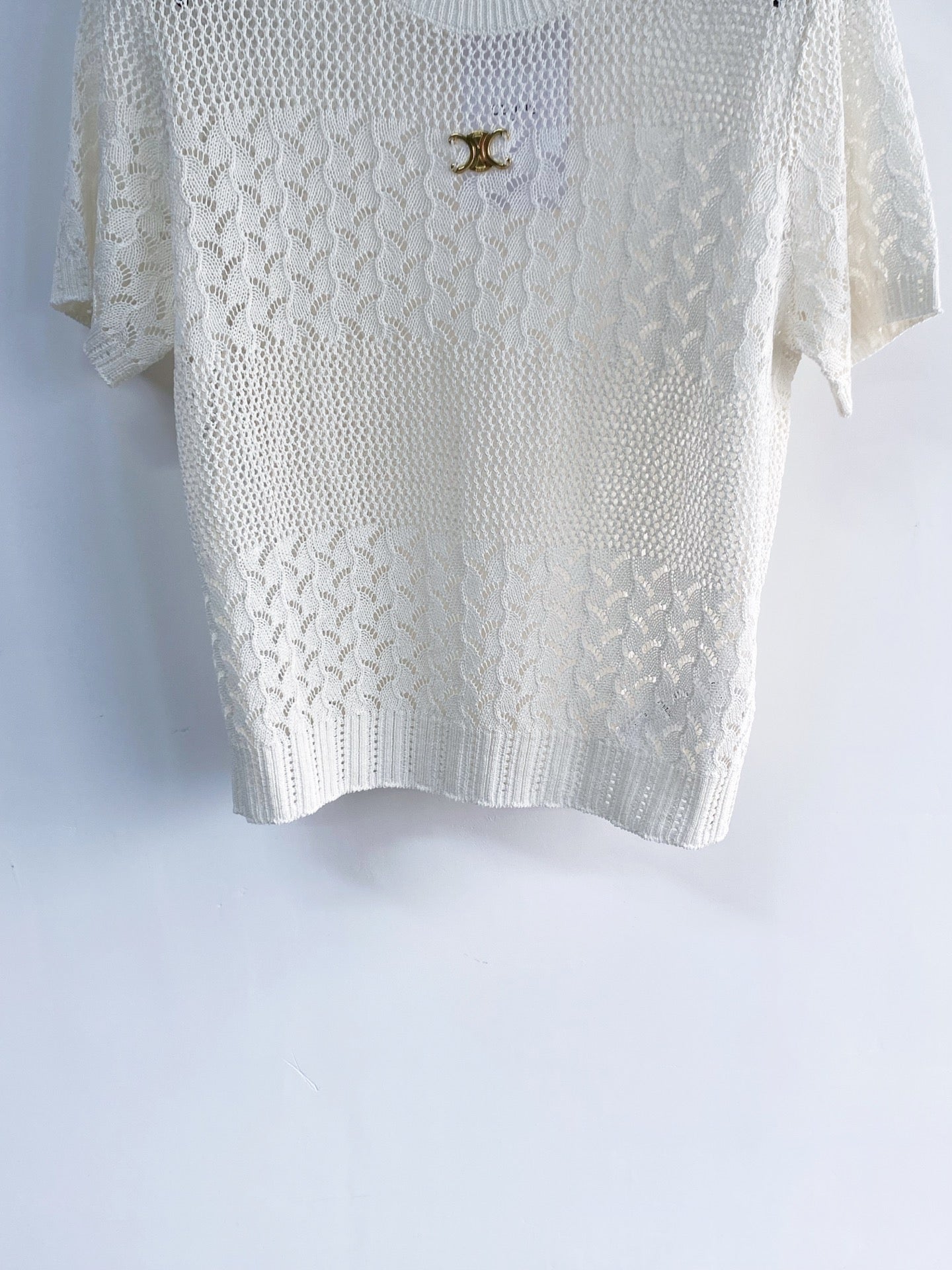 CELINE 26S KNIT SHORT SLEEVE TOP 213