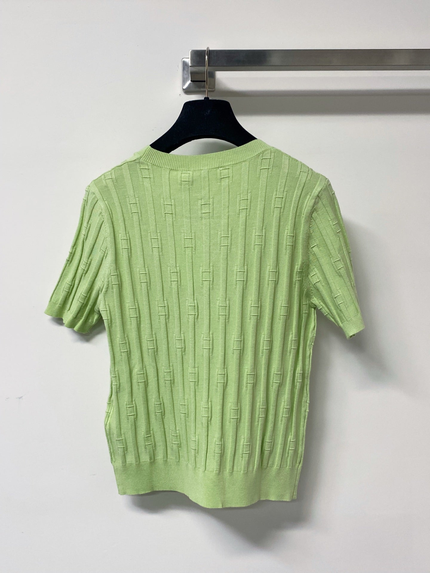 CELINE 26S LOGO SHORT-SLEEVE KNIT TOP 187