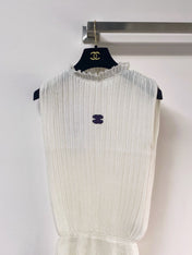 CHANEL 26S SLEEVELESS SHIRT STYLE 1043