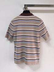 PRADA 26S SHORT-SLEEVED KNIT POLO SHIRT STYLE 893
