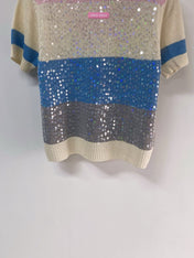 MIUMIU 26S SHORT-SLEEVED SWEATER STYLE 1129