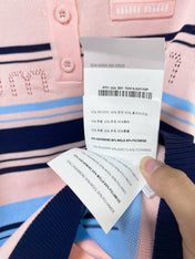 MIUMIU 26S SLEEVELESS KNIT POLO TOP STYLE 1124