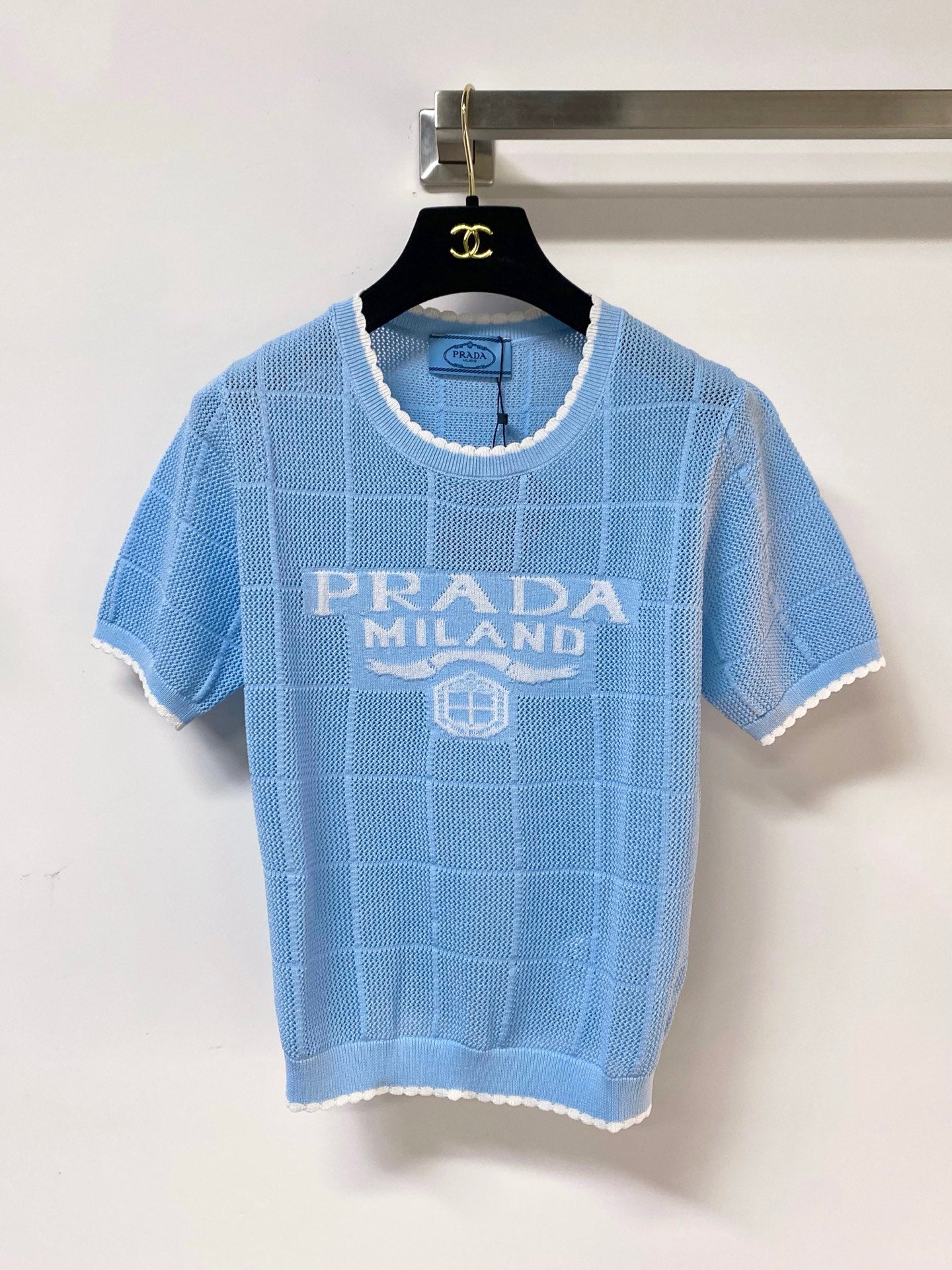 PRADA 26S SHORT-SLEEVED SWEATER STYLE 856