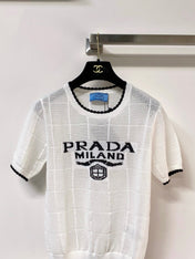 PRADA 26S SHORT-SLEEVED SWEATER STYLE 855