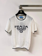 PRADA 26S SHORT-SLEEVED SWEATER STYLE 855