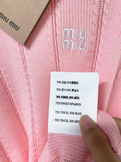 MIUMIU 26S SHORT-SLEEVED SWEATER STYLE 1119