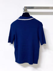 MIUMIU 26S SHORT-SLEEVED KNIT POLO SHIRT STYLE 1053