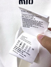 MIUMIU 26S SHORT-SLEEVED KNIT POLO SHIRT STYLE 1054