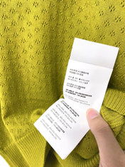 MIUMIU 26S SHORT-SLEEVED KNIT POLO SHIRT STYLE 1056