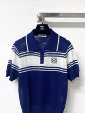 LOEWE 26S SHORT SLEEVE KNIT POLO TOP 494