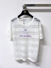 CHANEL 26S SHORT-SLEEVED KNIT SHIRT STYLE 1205