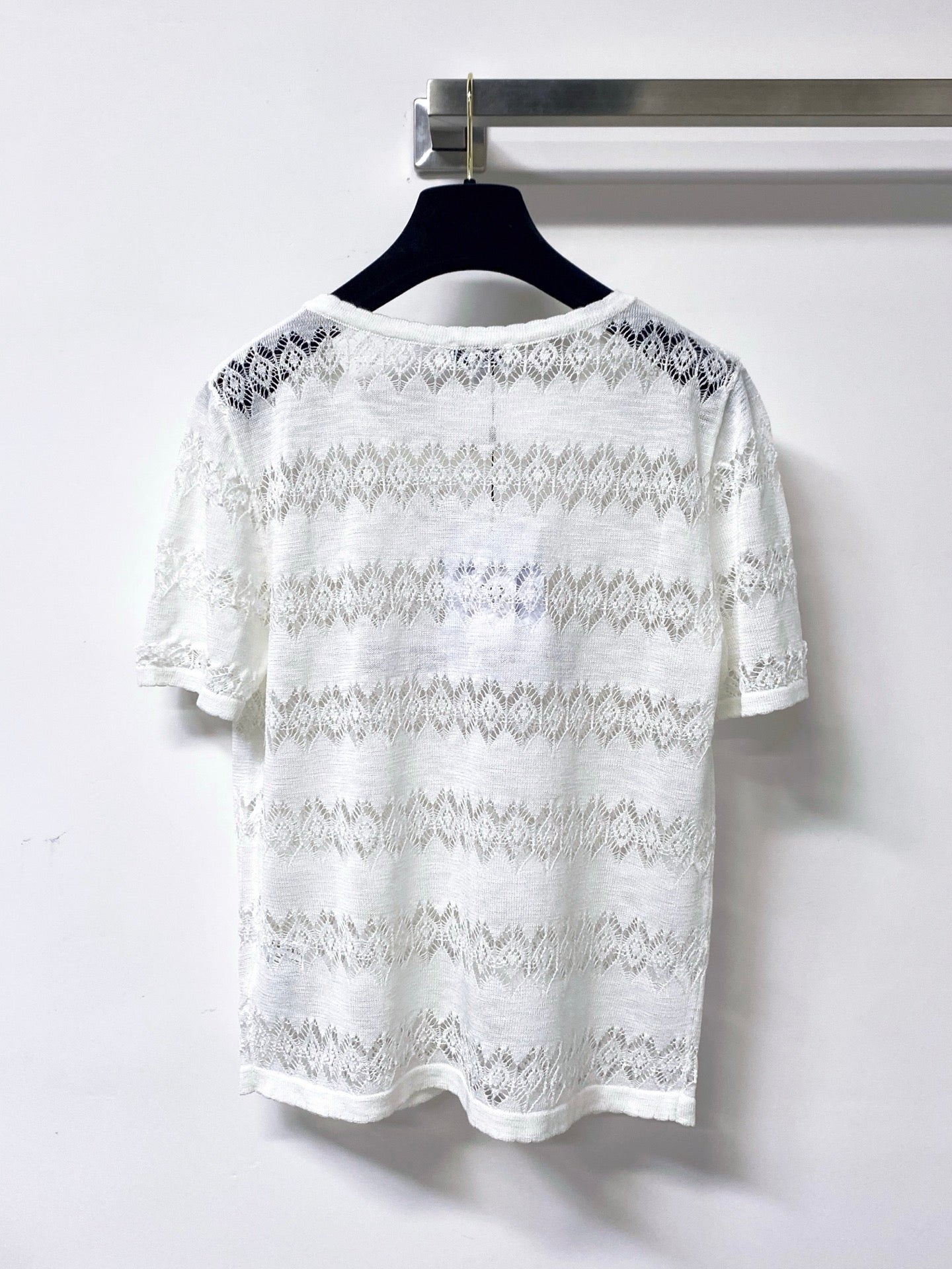 CHANEL 26S SHORT-SLEEVED KNIT SHIRT STYLE 1205