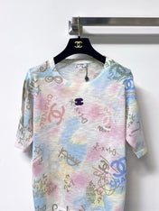 CHANEL 26S SHORT-SLEEVED KNIT SHIRT STYLE 1206