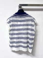 CHANEL 26S SHORT-SLEEVED KNIT POLO SHIRT STYLE 1178