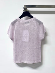 CHANEL 26S SHORT-SLEEVED KNIT SHIRT STYLE 1180