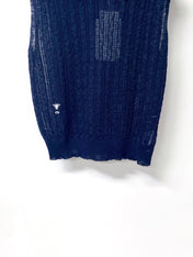 DIOR 26S SLEEVELESS KNIT POLO SHIRT 1287