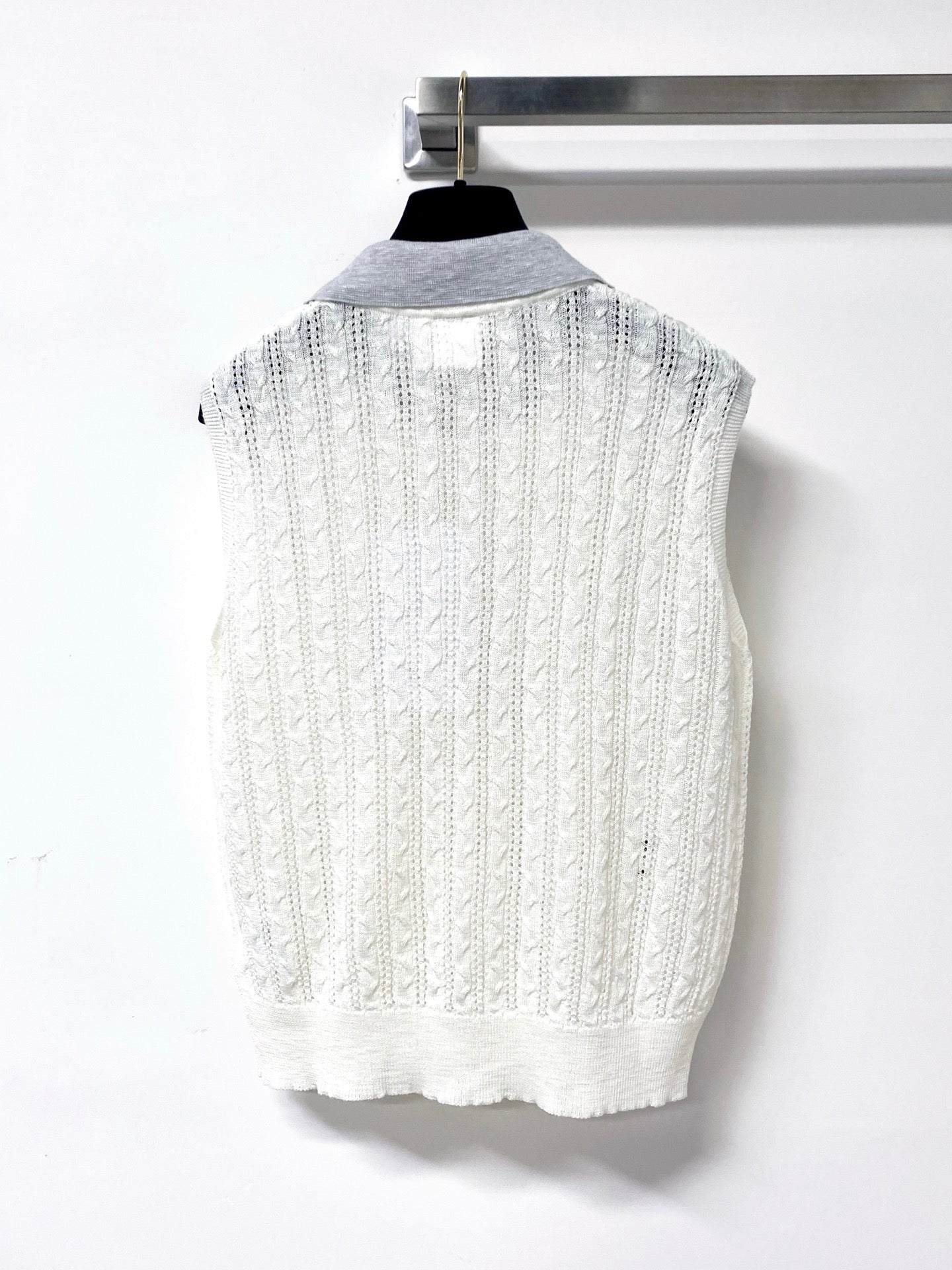 DIOR 26S SLEEVELESS KNIT POLO SHIRT 1286