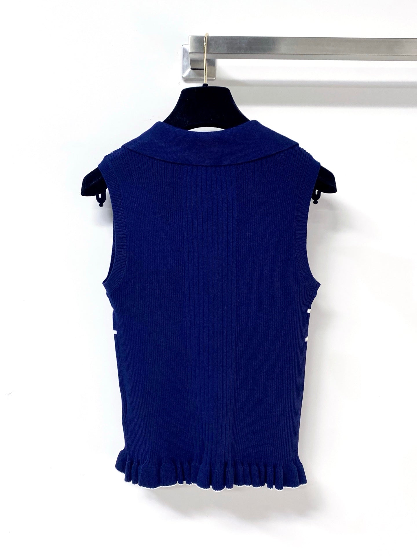 DIOR 26S SLEEVELESS KNIT POLO SHIRT 1290