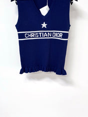 DIOR 26S SLEEVELESS KNIT POLO SHIRT 1290