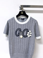 CHANEL 26S SHORT-SLEEVE KNIT TOP STYLE 1171