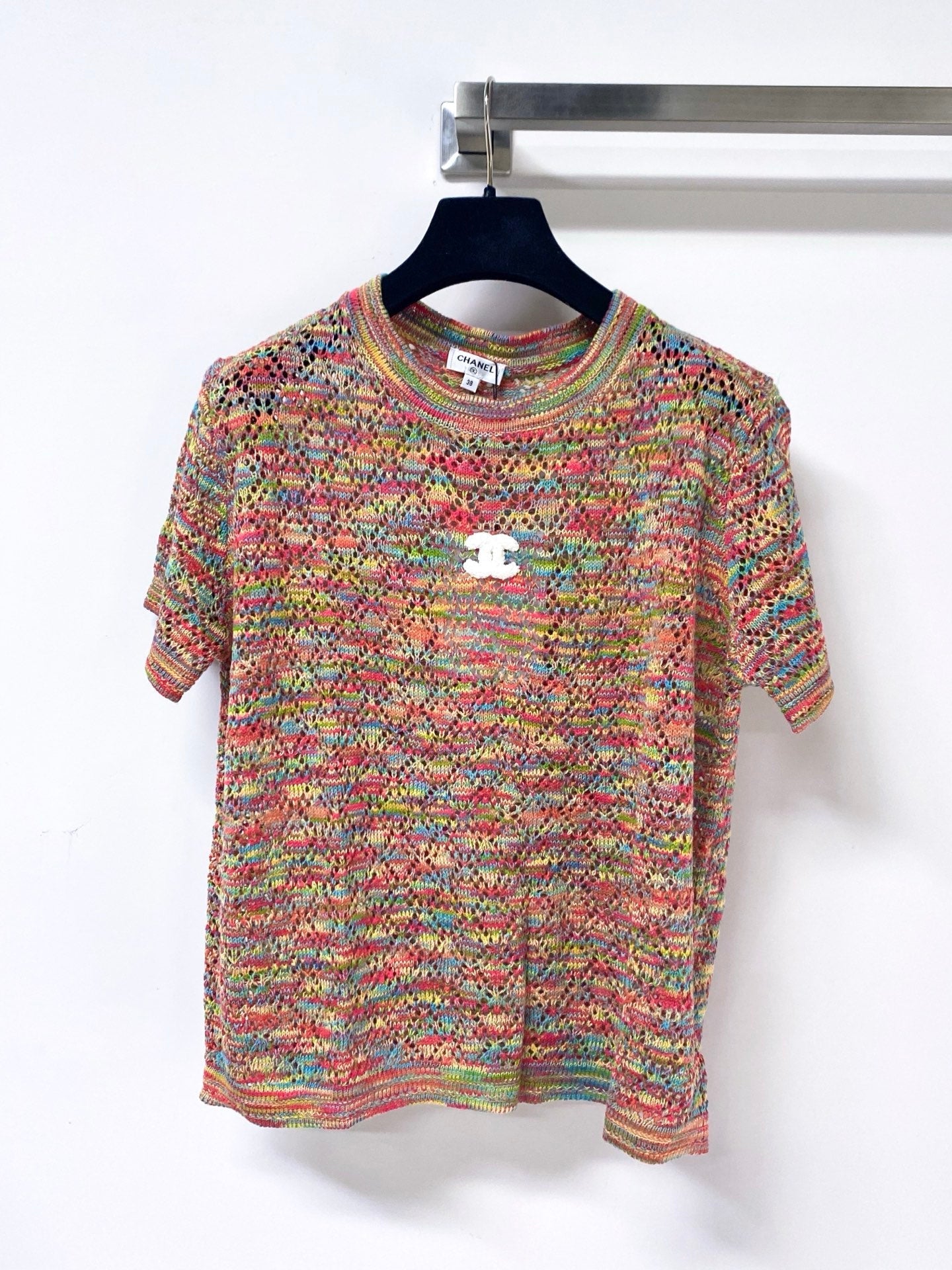 CHANEL 26S SHORT-SLEEVE KNIT TOP STYLE 1172