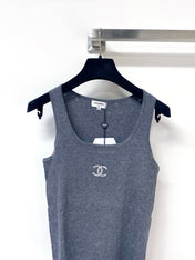CHANEL 26S KNITTED SLEEVELESS TOP STYLE 1174