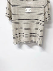 CHANEL 26S SHORT-SLEEVE KNIT TOP STYLE 1130