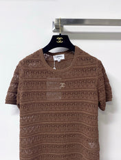 CHANEL 26S SLEEVELESS POLO KNIT TOP STYLE 1139