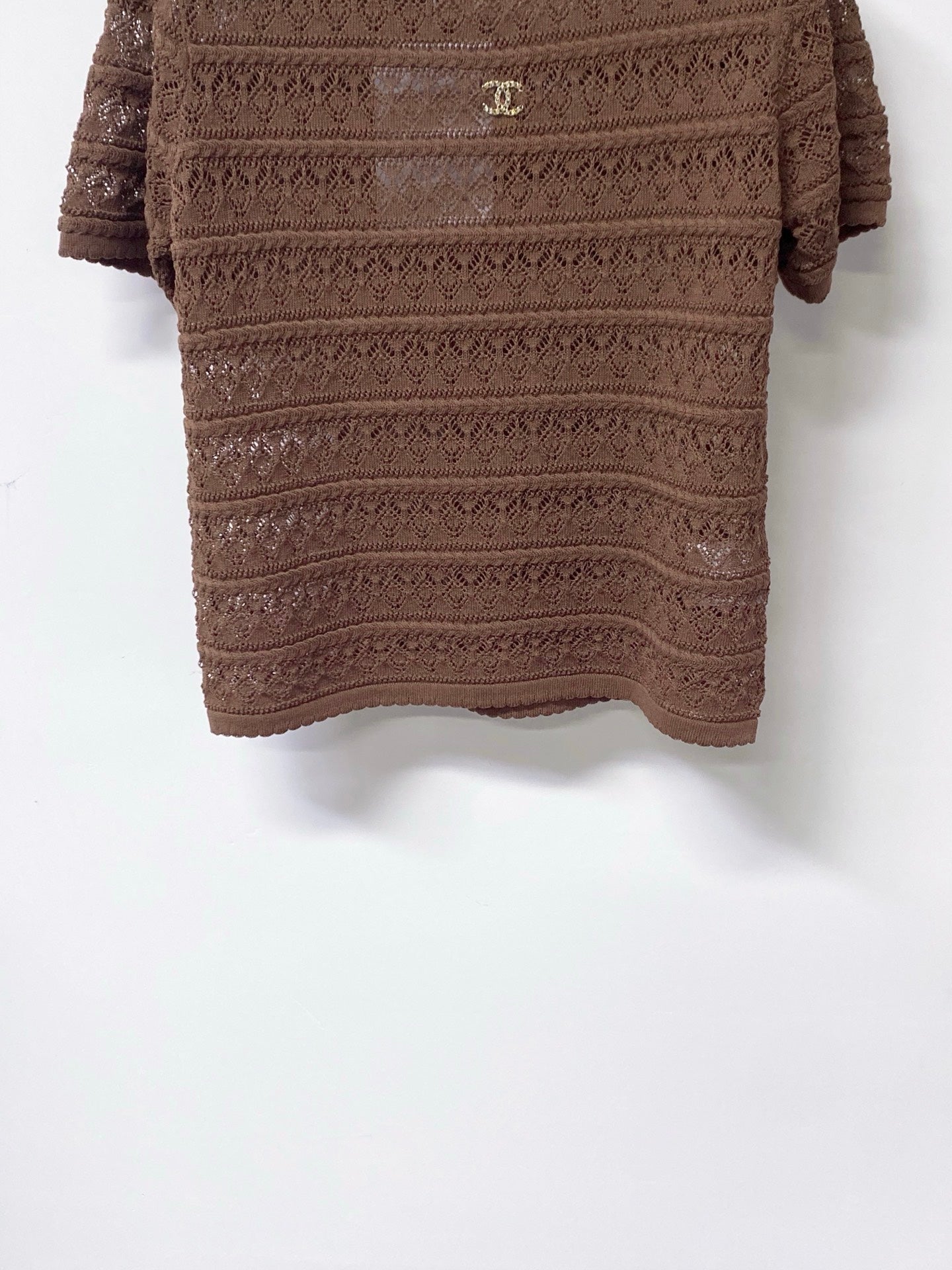 CHANEL 26S SLEEVELESS POLO KNIT TOP STYLE 1139