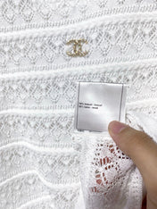 CHANEL 26S SLEEVELESS POLO KNIT TOP STYLE 1138