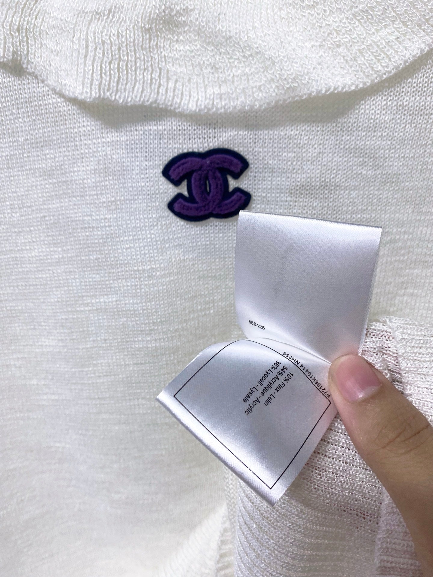 CHANEL 26S SLEEVELESS POLO KNIT TOP STYLE 1140