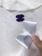 CHANEL 26S SLEEVELESS POLO KNIT TOP STYLE 1140
